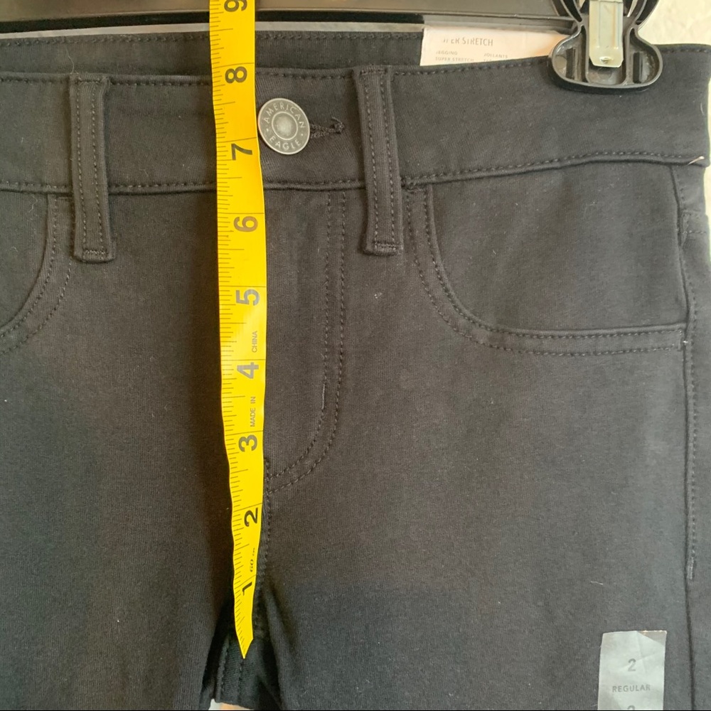 American Eagle Black Pants Skinny Jeggings - Picture 3 of 8